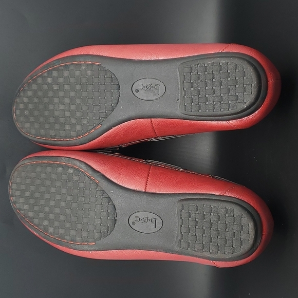 b.o.c | EUC Born Concept Red Tooled Vegan Leather Loafers Size 8 - Picture 8 of 8